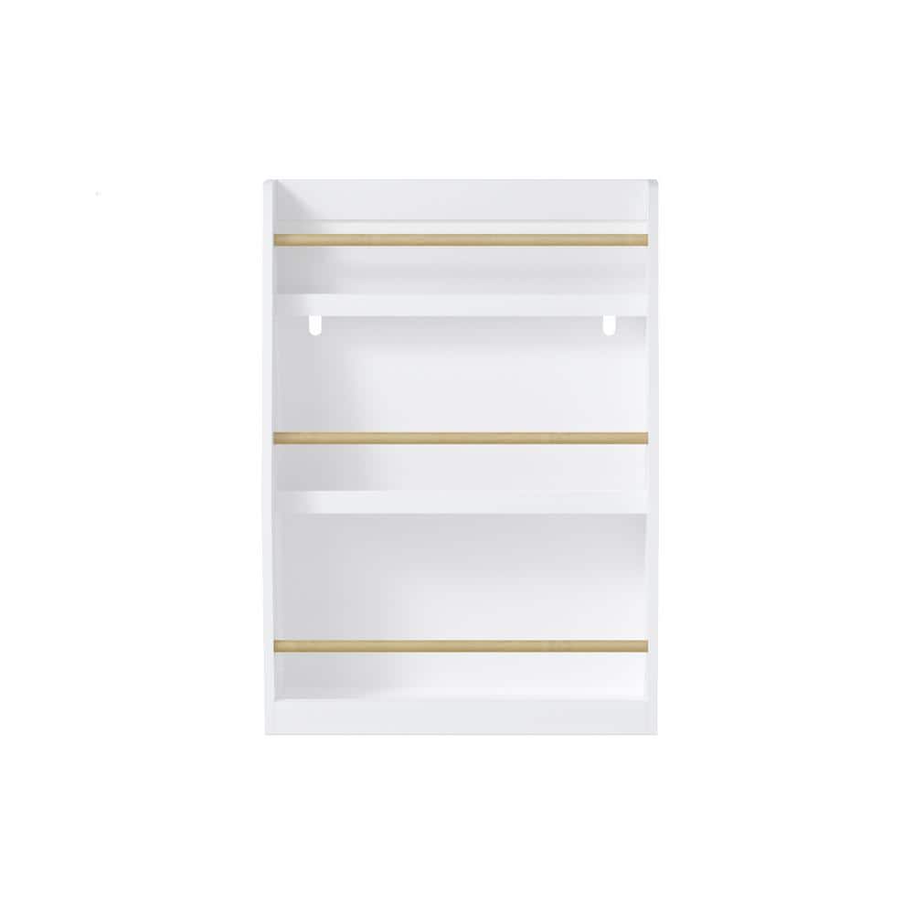 Great Value for Money White 22.83 in. x 31.88 in. MDF Freestanding 3-Tier B