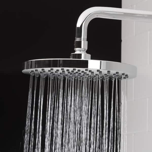 Glacier Bay 3-Spray Patterns with 1.8 GPM 5.4 in Wall Mount Fixed Shower  Head with Adjustable Shower Arm in Chrome 3075-512-WS1 - The Home Depot