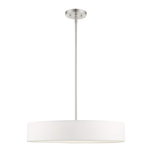 Livex Lighting Venlo 4 Light Brushed Nickel Pendant