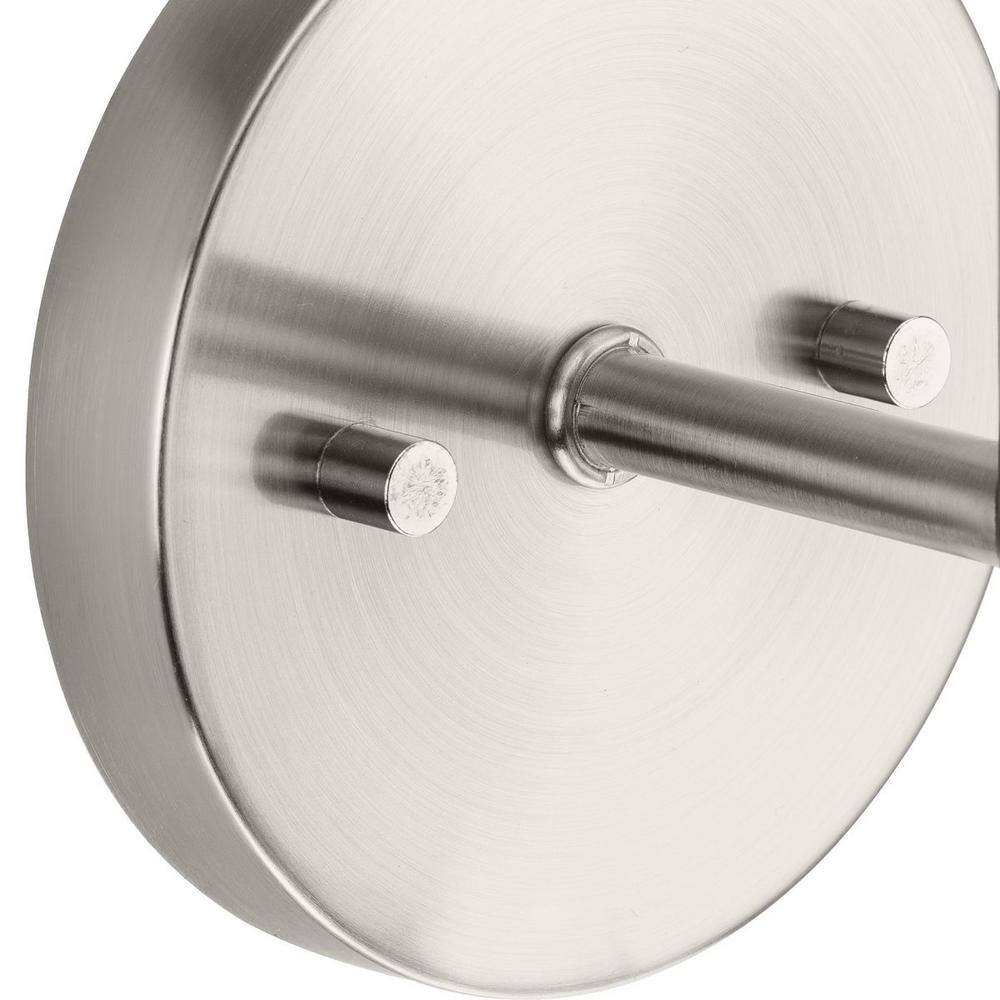 Cofield Brushed Nickel 2-Light Wall Sconce with Cylindrical Glass Shades