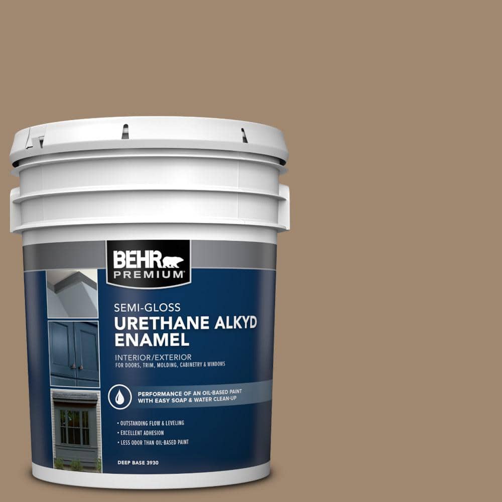 BEHR PREMIUM 5 gal. 700D5 Toffee Crunch Urethane Alkyd SemiGloss