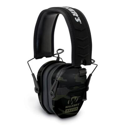 Slim Electronic Ear Muffs with NRR 23 dB, Gray Multi-Cam