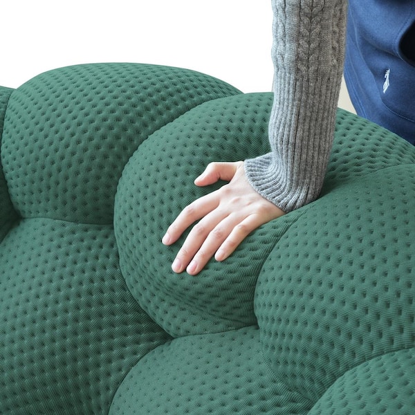 J&E Home 98 in. W Flared Arm 3D-knitted Polyester 2-Piece