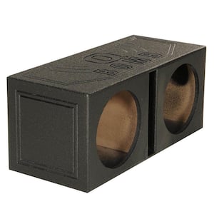 10-Volt Dual 10 in. Vented Port Subwoofer Sub Box with Bedliner Spray