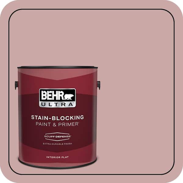 BEHR ULTRA 1 gal. #140E-3 Rose Bisque Extra Durable Flat Interior Paint & Primer