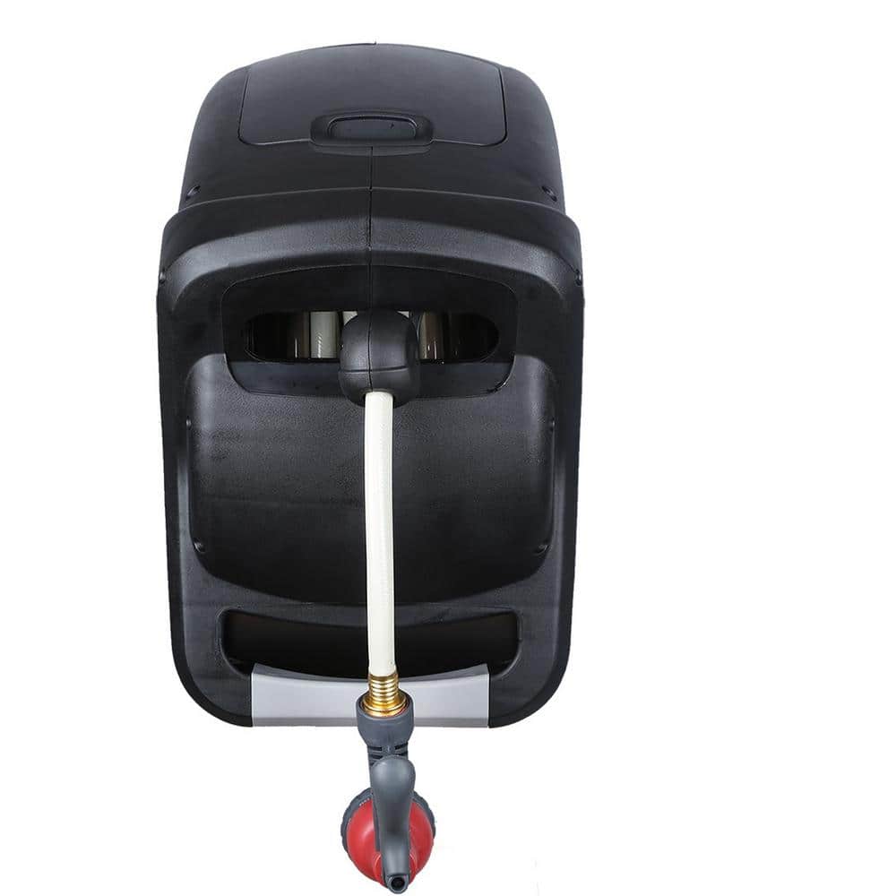 Sunneday Black and Gray 75ft Wall Mounted Hose Reel