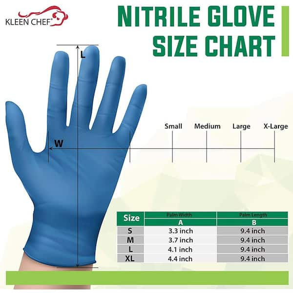 Nitrile gloves hotsell all size