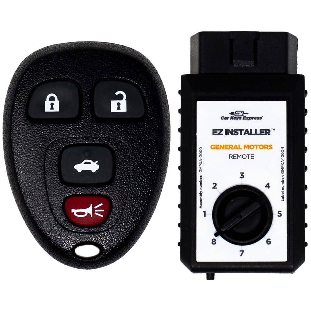 Car Keys Express Replacement GM Remote-4 Buttons (Lock, Unlock, Panic ...
