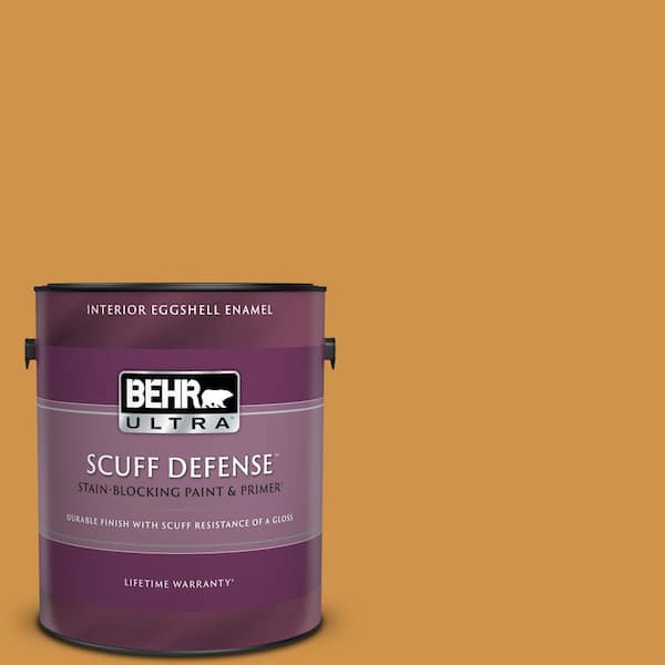 BEHR ULTRA 1 gal. #M260-6 Sweet Mustard Extra Durable Eggshell Enamel Interior Paint & Primer