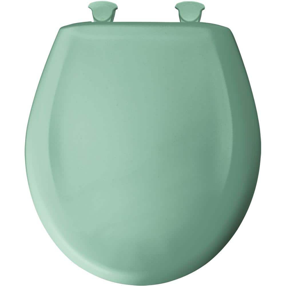 Ming Green Round Slow-Close Plastic Toilet Seat