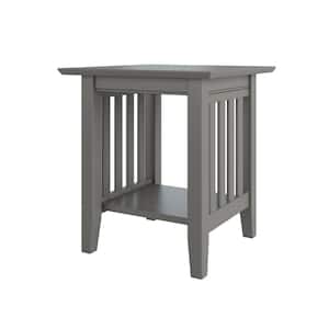 Mission Grey End Table