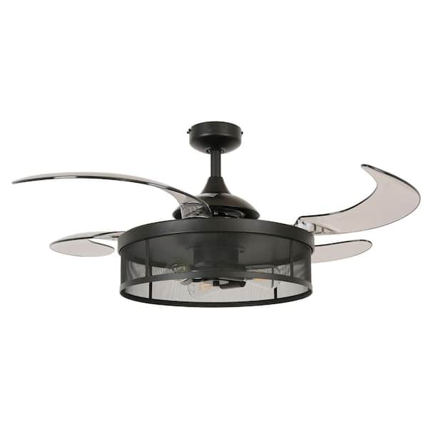Fanaway Meridian 48 in. Black AC Ceiling Fan with Light