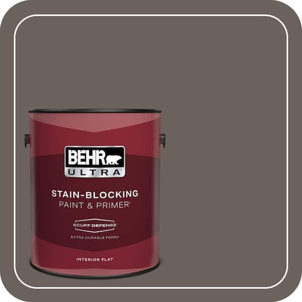 BEHR ULTRA 1 gal. #T11-8 Back Stage Extra Durable Flat Interior Paint & Primer