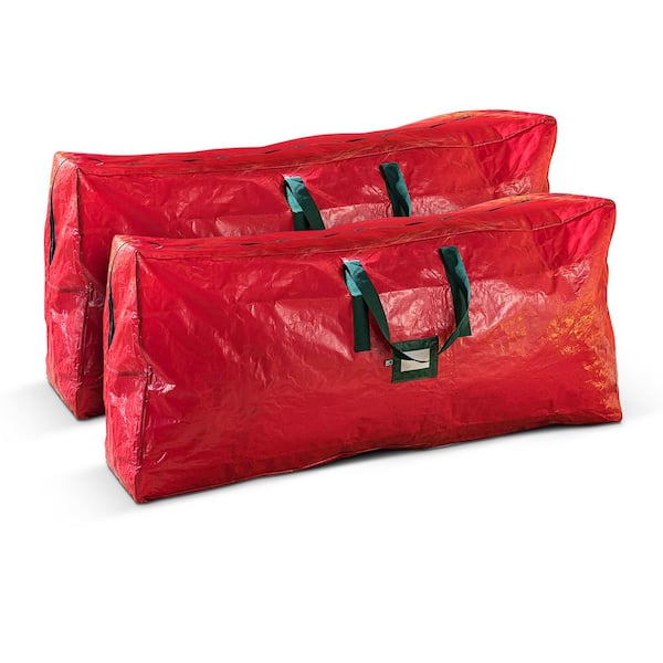 OSTO Red Waterproof Artificial Tree Storage Bag for Trees Up to 7.5 ft. Tall (2-Pack)