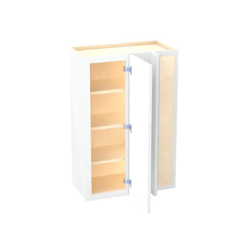 Franklin 24 in. W x 12 in. D x 36 in. H Assembled Plywood Blind Wall Kitchen Cabinet in Vesper White with Soft Close RH price history on PriceWatchPro
