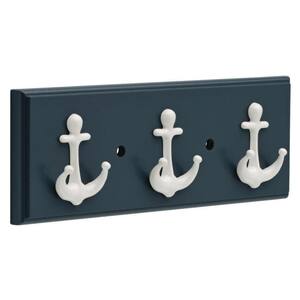 12 in. Gray and White Anchor Key Rack
