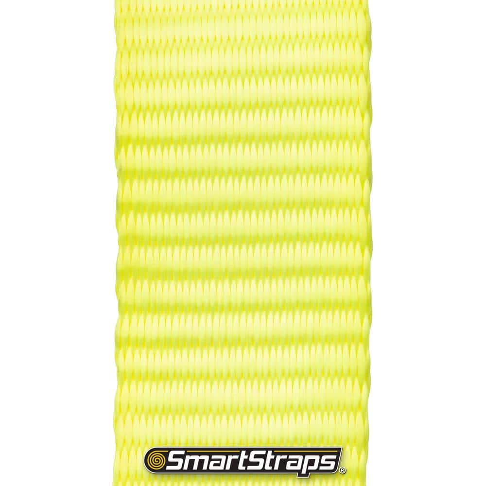 High-Visibility Yellow Nylon Web Sling 2"x4' with Loop Ends