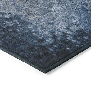 Chantille ACN565 Blue 8 ft. x 10 ft. Machine Washable Indoor/Outdoor Geometric Area Rug