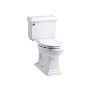 Memoirs 12 in. Rough In 2-Piece 1.6 GPF Single Flush Elongated Toilet in White Seat Included