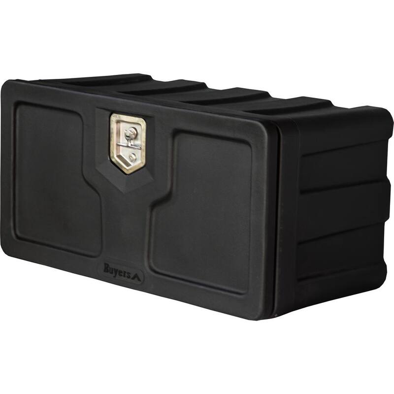 18 in. x 18 in. x 36 in. Matte Black Plastic Underbody Truck Tool Box