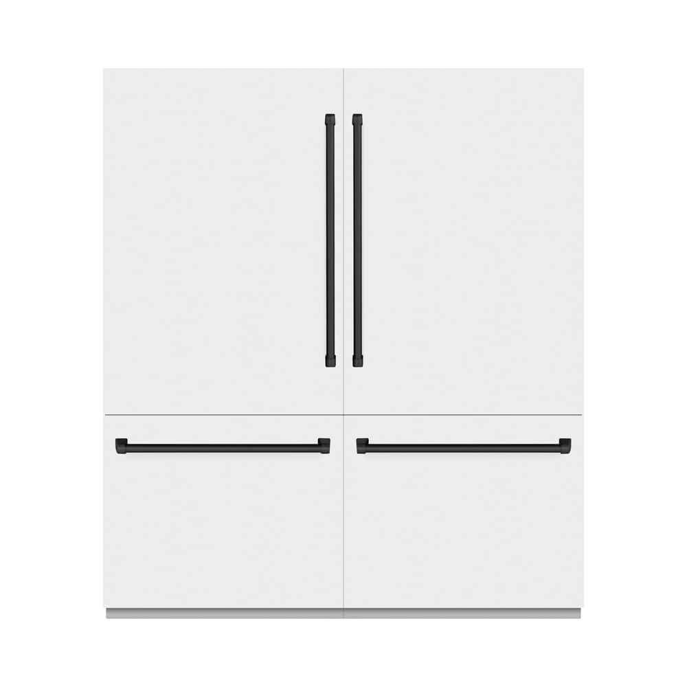 72 in. 39.6 cu. ft. Built-in Bottom Freezer Refrigerator w/ Water Dispensers in Matte White with Matte Black Accents price history on PriceWatchPro