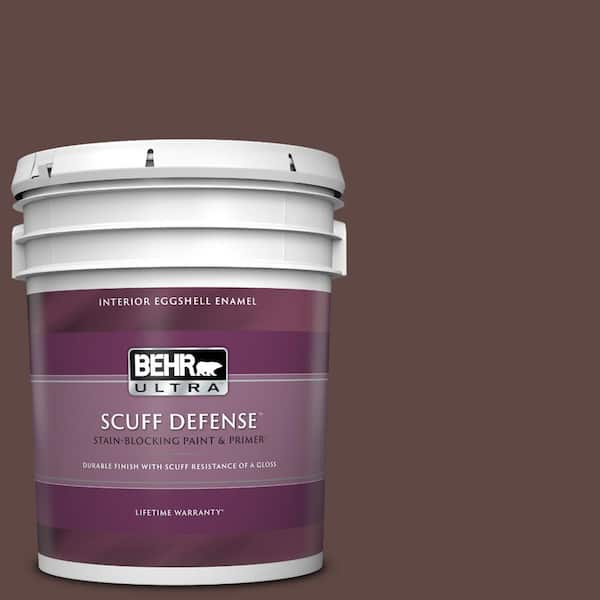 BEHR ULTRA 5 gal. #710B-7 Rich Mahogany Extra Durable Eggshell Enamel Interior Paint & Primer