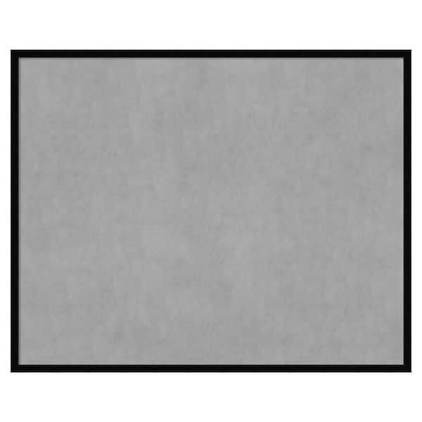 Amanti Art Svelte Noir Black 41 in. x 33 in. Framed Magnetic Board