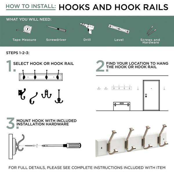 6 PCS Double Prong Robe Hooks Dual Coat Hooks Door Wall Hooks with 16 PCS Screws Chrome Wall Mounted Hooks for Hanging Hat Clothes Towel Metal Retro Cloth Hanger Silver for Bedroom Bathroom Kitchen