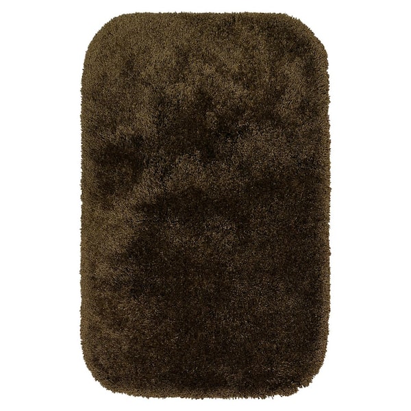 Garland Rug Finest Luxury Chocolate 24 in. x 40 in. Washable Bathroom Accent Rug