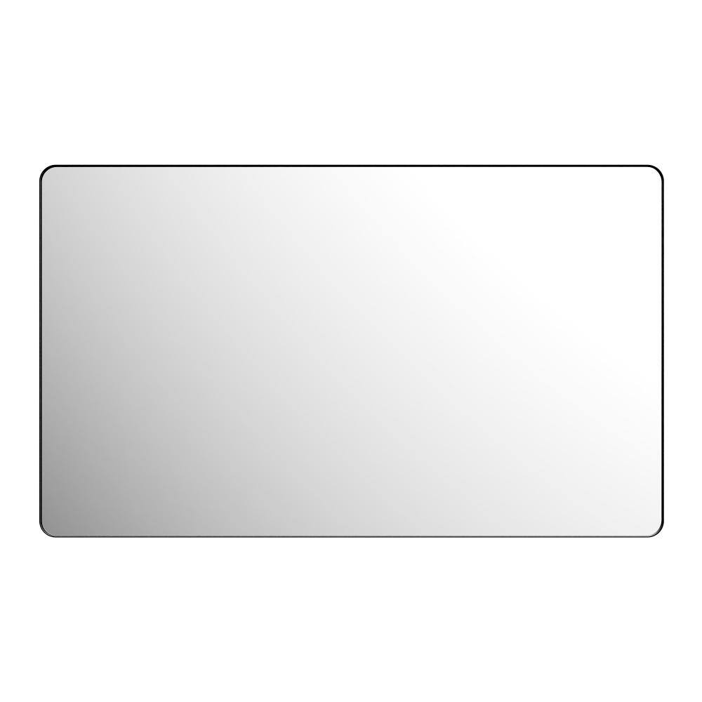 60 in. W x 36 in. H Rectangular Wall Mirror, Matte Black Aluminum Frame, HD Glass, Bathroom Vanity Mirror price history on PriceWatchPro