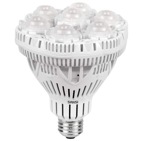 SANSI 36-Watt BR30 E26 Full Spectrum Specialty LED Grow Light Bulb for Indoor Garden Greenhouse, Sunlight White (2-Pack)