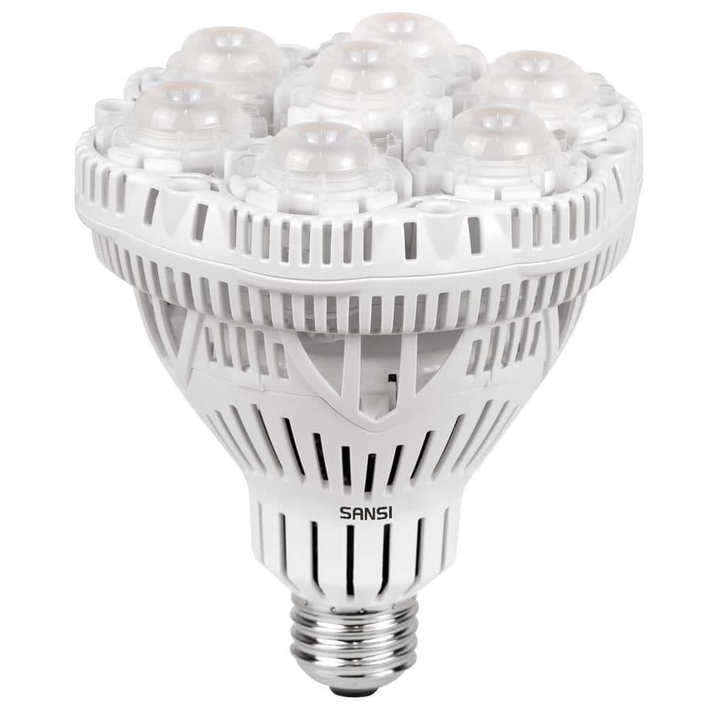 SANSI 36-Watt E26 Full Spectrum LED Light Bulb for Indoor Garden Greenhouse, Sunlight White 01-03-001-023607 - Home Depot