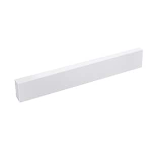 Malus 21 in. W x 4 in. H Engineered Stone Composit Bath Vanity Top Sidesplash in White