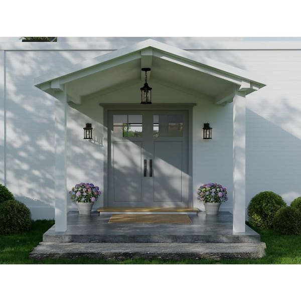 Edition Collection 1-Light Antique Bronze Water Glass Traditional Outdoor Large Wall Lantern Light