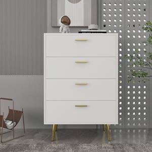 Details about   WLIVE 4 Drawer Dresser Tall Chest Drawers Metal Frame Wood Storage Cabinet USA 