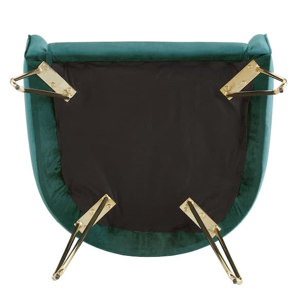 The Right Sided Emerald Green Velvet Handbag