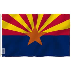 Fly Breeze 3 ft. x 5 ft. Arizona State Flag 2-Sided Flag Banner with Brass Grommets and Canvas Header