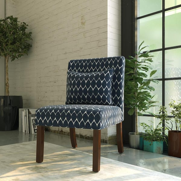 homepop parker accent chair and pillow