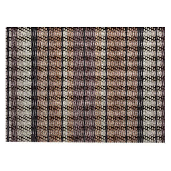 Chantille Machine Washable Indoor/Outdoor Abstract ACN2427 Paprika 2 ft. x 3 ft. Accent Rug