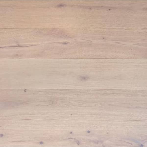 Take Home Sample-Andante White Oak Tongue and Groove Wire Brushed Engineered Hardwood Flooring