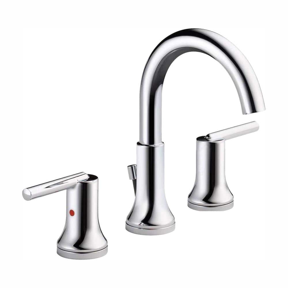 Chrome Delta Widespread Bathroom Faucets 3559 Mpu Dst 64 1000 