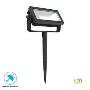 Low Voltage Black Outdoor Integrated LED Landscape Flood Light with 3 levels of intensity