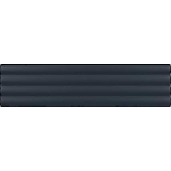 Apollo Tile Arte 1.97 in. x 7.87 in. Matte Blue Ceramic Subway Deco Wall and Floor Sample Tile (0.11 Sq. ft./case) (1-pack)