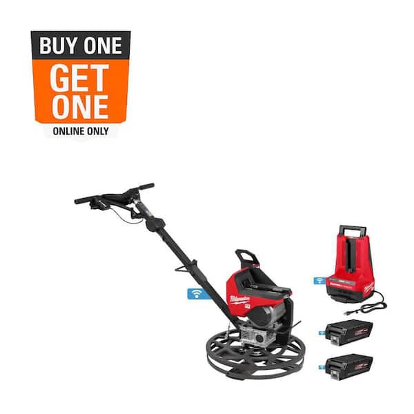 MX FUEL Lithium-Ion Cordless 24 in. Walk-Behind Edging Trowel Kit with (2) FORGE HD12.0 Batteries and (1) Super Charger