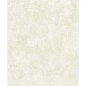 57.5 sq. ft. Warm Pearl Claire Faux Suede Nonwoven Paper Unpasted Wallpaper Roll