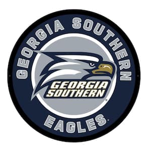 Georgia Southern University Round 23 in. Plug-in LED Lighted Sign