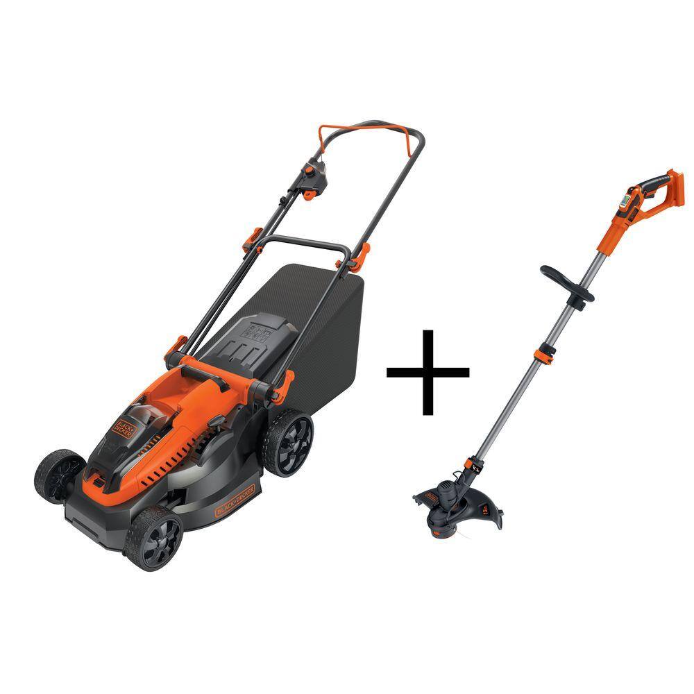 BLACK+DECKER 40-Volt MAX Lithium-Ion Cordless 16 In. Walk Behind Mower ...