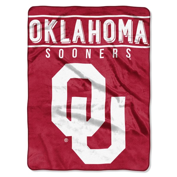 THE NORTHWEST GROUP Basic University of Oklahoma Polyester Twin Knitted Blanket