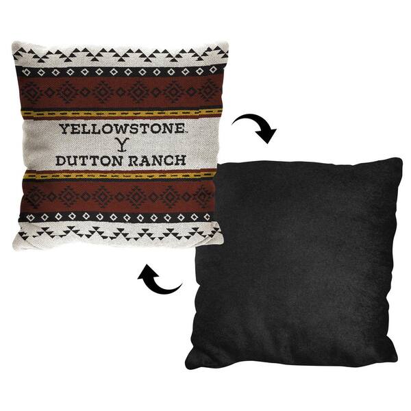 THE NORTHWEST GROUP Yellowstone Montana Tribal Woven Jacquard Pillow
