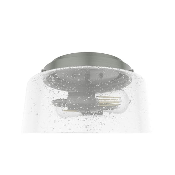 Hartland 11.5 in. 2 Light Brushed Nickel Flush Mount Kitchen Light